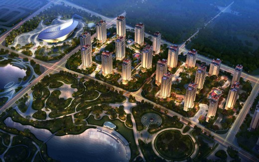 滨海恒大文化旅游城效果图